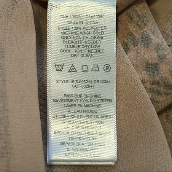 Equipment Temera Leopard Shirtdress Blush Size Large - Picture 8 of 13